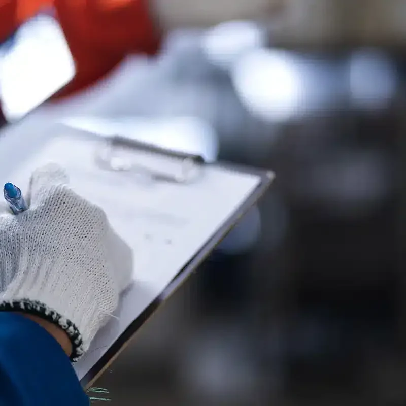 3_primo-piano-ingegnere-femminile-che-controlla-mano-il-braccio-robotico-saldatrice-industriale-40-moderna-fabbrica-backgroundsmart-ingegnere-femminile-ispeziona-il-controllo-di-qualita-fabbrica